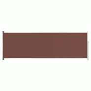 VidaXL Auvent latéral rétractable de patio 200x600 cm Marron Modèle Atlas Design Pro - 317975