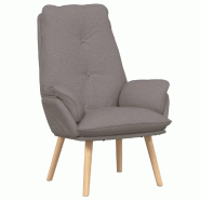 VidaXL fauteuil Taupe 69 x 74 x 93 cm Tissu et Contreplaqué Modèle Orion Office Prime - 42001856