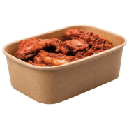 30 barquettes traiteur en kraft - 750ml - étanches et empilables avec couvercle 30 barquettes traiteur en kraft - 750ml - étanches et empilables avec couvercle
