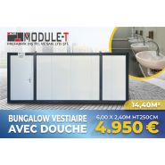 Bungalow vestiaire neuf avec wc et douches