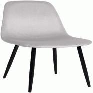 Décoshop26 - Chaise de salle à manger x1 design simple avec pieds en métal noir assise en velours crème 10_0002064 - beige métal 3000250823180