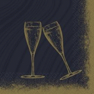 DUNI - Serviette ouate 33x33cm 3 plis Sparkly Cheers Noir 10x50 = 500 pièces - noir papier 211608 DUNI - Serviette ouate 33x33cm 3 plis Sparkly Cheers Noir 10x50 = 500 pièces - noir papier 211608