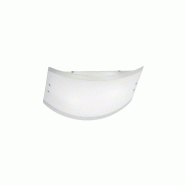 Gea Luce Plafonnier Lecce Verre Satiné Blanc 32,5X23Cm, 2Xe27 Max 42W, Structure Métal Chromé, Ip20, Moderne, Ampoules Exclues - blanc 8000000029386
