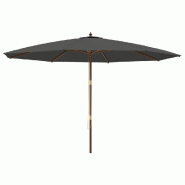 Helloshop26 - Parasol de jardin avec mât en bois 400 x 273 cm anthracite 02_0008336 - 3000445582724