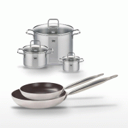 Lot de 2 Poêles 28/32 cm et 3 Faitouts Elo Bistro Line - noir 3176239968835