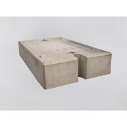 Masse de 2 T avec passage de fourche pour essai de palans et ponts roulants- 2000 x 1200 x 395mm - EF2222001