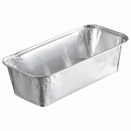 Moule à Cake Aluminium NOVATRAY ECO PACK -188x88x50mm - Plat Cuisson Four Jetable Boulangerie Snacking VAE NovaPac - Lot de 7500 unités - KMXL605
