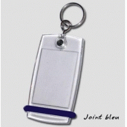 Porte clé mini-créoglass joint bleu 1 à 50