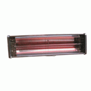 Radiant électrique avec support articulé - 1 500 Watts - Usage intérieur/extérieur - Télécommande - Inox brossé
