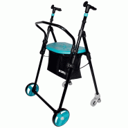 Rollator ultra-léger pliant équipé en acier - RLMRCHPAPTQ-ID01