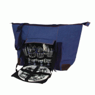 Sac de plage jeans isotherme Perigord 4 couverts - Sac de plage jeans isotherme Perigord 4 couverts -