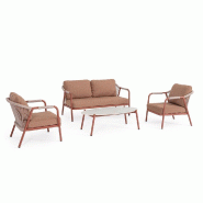 Salon Miravet cuivre avec accoudoir
