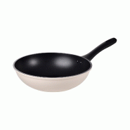 San Ignacio - Wok Ø26 cm en aluminium forgé blanc, compatible induction - Expert Nerja - aluminium Q5436