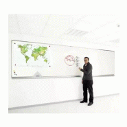 Tableau blanc HORIZON émail e3 blanc feutre (H120xL600 cm)