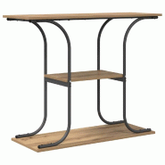 VidaXL Table console avec étagère Chêne artisanal 101 x 35 x 80,5 cm Modèle Aero Factory - 868474