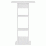 VidaXL Table de bar Blanc 60x60x110 cm Modèle Helios Industriel - 280205