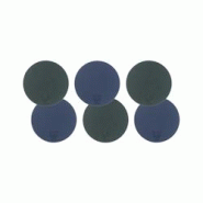 Bjorn Sous-verre rond réversible - 6 pièces - Cuir recyclé bleu nuit et gris anthracite - multicolore 3701488308189 Bjorn Sous-verre rond réversible - 6 pièces - Cuir recyclé bleu nuit et gris anthracite - multicolore 3701488308189