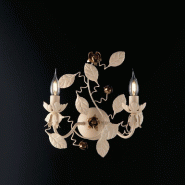 Bonetti Illumina Bella Applique En Fer Laqué Décapé Ivoire 2 Lumières .37 P.21 Bl196-Ap2-Av - beige 8050713214425