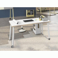 Bureau Nomade Clen ? Bureau flex office montage rapide, plateau 30 mm, options électrification