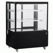 Cuistance Vitrine réfrigérée professionnelle ventilée – Acier laqué noir – Éclairage LED – 1200 x 675 x 1215 mm - noir acier VP1200.1510012 Cuistance Vitrine réfrigérée professionnelle ventilée – Acier laqué noir – Éclairage LED – 1200 x 675 x 1215 mm - noir acier VP1200.1510012