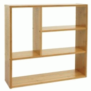 Décoshop26 - Étagère murale suspendue avec 4 compartiments en bambou 50x50x15 cm 04_0008682 - 3000262674671 Décoshop26 - Étagère murale suspendue avec 4 compartiments en bambou 50x50x15 cm 04_0008682 - 3000262674671