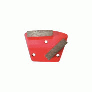 DIAMWOOD EXPERT EN EQUIPEMENT Segment de ponçage diamanté Gr 30 à 3 trous avec connexion M6 - béton dur ou chape - Diamwood - gris acier 3664100201339