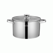 Faitout 24x14cm avec couvercle tous feux dont induction Engelberg Collection Acier  SH-EC24 usage non-intensif Swiss Haus - 5407011642567