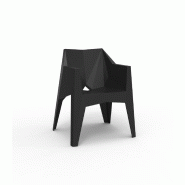 Fauteuil d'extérieur design VOXEL - noir