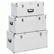Helloshop26 - Boîtes de rangement 3 pièces argenté Aluminium 02_0003232 - 3000107471533 Helloshop26 - Boîtes de rangement 3 pièces argenté Aluminium 02_0003232 - 3000107471533
