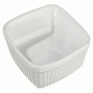 METRO Professional Plat à four carré, faïence, 15.5 x 15.5 x 4.5 cm, blanc - blanc faïence 322523