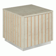 Podium 1 porte push-pull Vertigo T03 MDF naturel et érable 45x45x40cm
