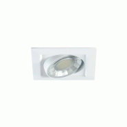Spot Encastré Led Compac Sq 8W, Orientable À 90°, Interrupteur, Température 2700K/3000K/4000K, Ip44, Carré, Blanc Mat - Beneito & Faure - blanc 8