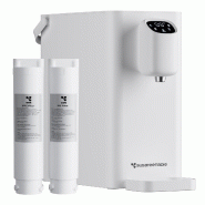 SUSGREENABLE Filtre à eau, Système d’osmose inverse UV, Rapport 3:1 eau pure/eaux usées, Purificateur d’eau 45°C – 100°C - blanc SGIWDR04-W