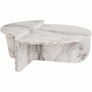 Table basse en aggloméré Podium marbre freesia Hanah Home - 8684283031252 Table basse en aggloméré Podium marbre freesia Hanah Home - 8684283031252