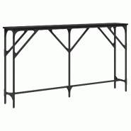 Table console Chêne noir 140 x 23 x 75 cm Modèle Aero Outdoor Élite - 871335