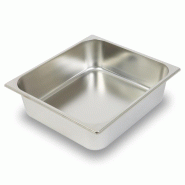 VERTES Récipient GN 2/3 Gastro Norm (profondeur 100 mm sans couvercle, résistant à des températures comprises entre -40 °C et +300 °C) - inox FD