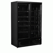 Vitrine réfrigérée noire Atom Maxi C2DBB - 2 portes  TEFCOLD