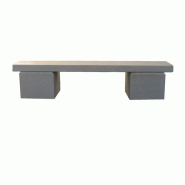 Banquette urbaine en béton armé - 200 cm - Merisier - Traitement hydrofuge et antigraphiti Banquette urbaine en béton armé - 200 cm - Merisier - Traitement hydrofuge et antigraphiti
