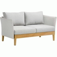 Canapé de jardin en aluminium et tissu Welcome Océo By Proloisirs - gris 3700103102843 Canapé de jardin en aluminium et tissu Welcome Océo By Proloisirs - gris 3700103102843