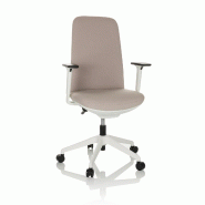Chaise de bureau / chaise pivotante NESTORA tissu beige hjh OFFICE - beige polyester 760019
