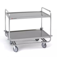 Chariot de transport renforcé - 2 étagères - 1000 x 600 mm - CSR-210-5860510 - Inox 18/10 Chariot de transport renforcé - 2 étagères - 1000 x 600 mm - CSR-210-5860510 - Inox 18/10