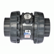 Clapet à boule PN 16 - double union FF à coller - joint FPM - Référence 31SXEIV016F - 16 bar - 16 mm