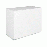 Comptoir Cage blanc 1 tiroir 2 tablettes 120x60x93cm