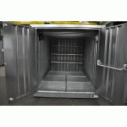 Entrepôt de stockage double - 2 modules de 3 m - Acier galvanisé avec rétention de 1720 litres