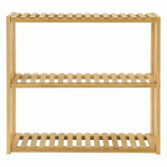 Helloshop26 - Étagère de rangement 60 x 15 x 54 cm bambou 03_0006998 - 3001856347766