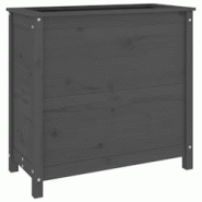 Helloshop26 - Jardinière bac lit surélevé plantes fleurs terrasse jardin 82,5 x 40 x 78 cm bois massif de pin gris 02_0037938 - 3000217795543 Helloshop26 - Jardinière bac lit surélevé plantes fleurs terrasse jardin 82,5 x 40 x 78 cm bois massif de pin gris 02_0037938 - 3000217795543