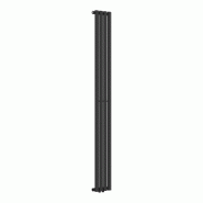 Helloshop26 - Radiateur à panneau design plat 484 watts acier 180 x 24 cm noir 03_0010451 - noir acier 3000225228613