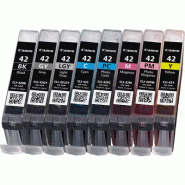 Multipack de 8 cartouche d'encre CLI-42 BK/GY/LGY/C/M/Y/PC/PM