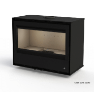 Pack insert ecodesign lagos-c-595 + ventilation + cadre 3 côtés - 6.5kw