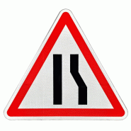Panneau de danger A3A - Chaussée rétrécie par la droite - WP Signalisation Panneau de danger A3A - Chaussée rétrécie par la droite - WP Signalisation